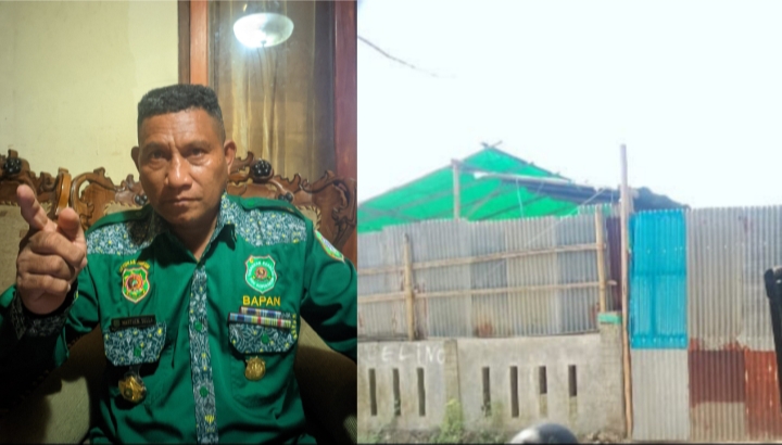 Foto Kaban LI Bapan DPD Sulut dan gudang diduga tempat penimbunan BBM Solar 