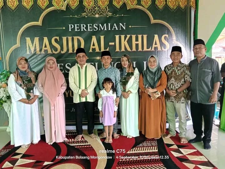 Kades Tungoi Satu Apresiasi Kehadiran Bupati Yusra Alhabsyi di Peresmian Masjid Al-Ikhlas