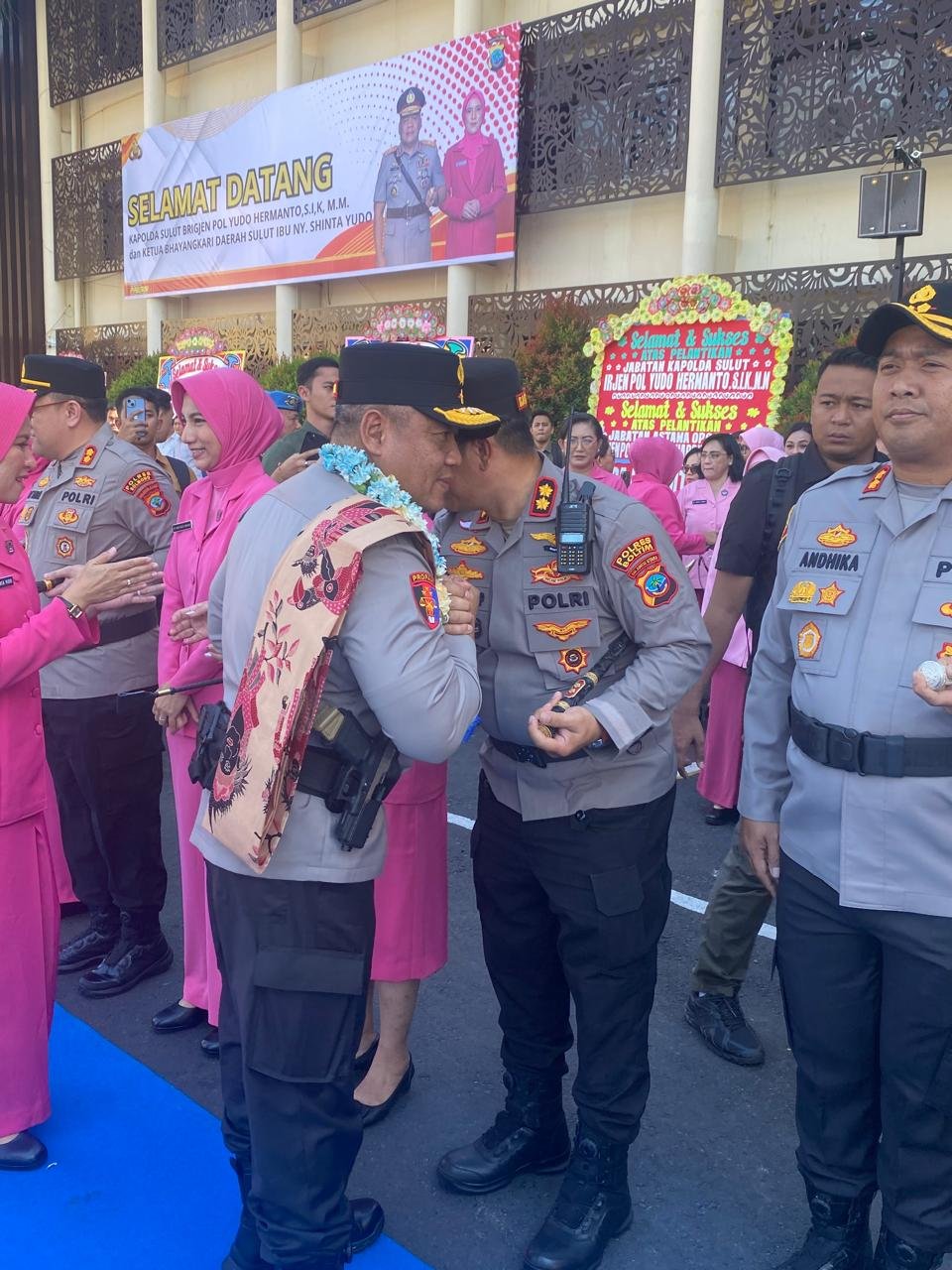 Kapolres Boltim Hadiri Penyambutan Kapolda Sulut Brigjen Pol Yudo Hermanto